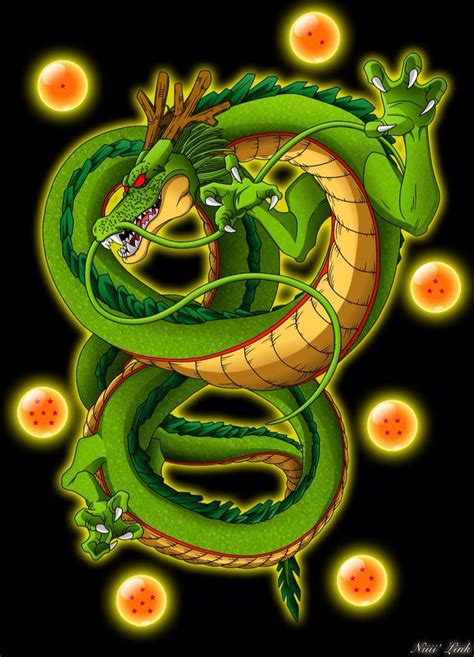 The biggest gallery of dragon ball z tattoos and sleeves, with a great character selection from goku to shenron and even the dragon balls themselves. Shenron with the 7 dragon balls | Dragonball | Pinterest ...