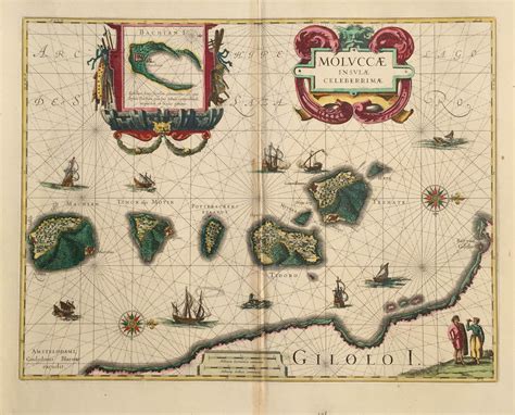Antique Map Spice Islands By Blaeu C1630