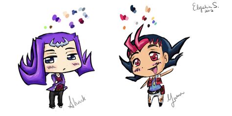 Yuma And Shark Chibis By Icekitsune13darkfire On Deviantart