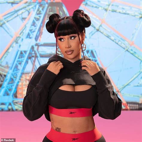 Cardi B Flashes Her Flat Abs And Full Chest While Modeling S Chic Collaboration With Reebok