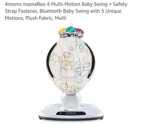 Assembled 4moms Mamaroo 4 Multi Motion Baby Swing Safety Strap