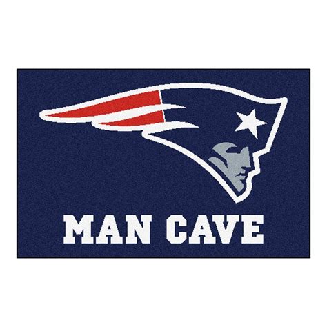 Fanmats Nfl New England Patriots Blue Man Cave 2 Ft X 3 Ft Area Rug