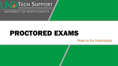 Proctored Exams How To For Instructors Youtube