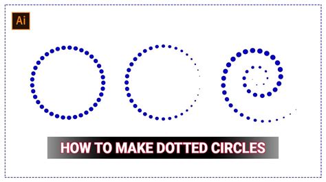 How To Make Dotted Circle And Lines For Logo Design In Adobe