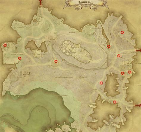 Coerthas Western Highlands Aether Currents Map Maps Model Online