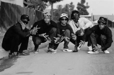 Circa 1984 Compton Crips In Los Angeles Compton District — Image By