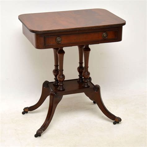 Antique Regency Style Mahogany Side Table Marylebone Antiques