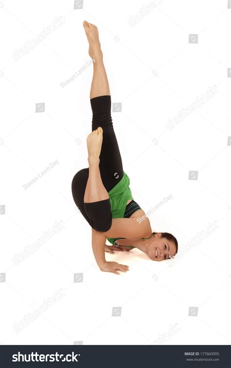 Female Yoga Model Fallen Angel Pose Stock Photo 177660905 Shutterstock