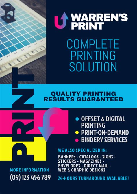 Printing Services Flyer Template Flyerheroes Ubicaciondepersonascdmx