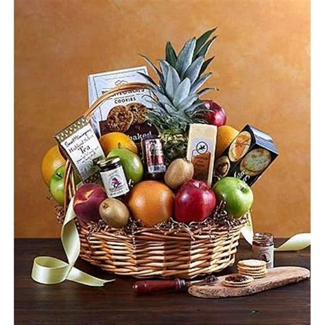Large Deluxe Fruit And Gourmet Basket Mill Hall Pa Florist Flowers By