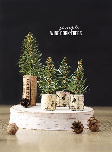 Simple Wine Cork Trees Live Laugh Rowe