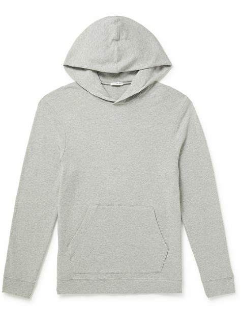 James Perse Supima Cotton Jersey Hoodie Gray James Perse