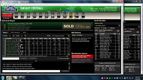 Use our chrome extension on web for espn live sync support. Tim Tebow Win or Fail? ESPN Fantasy Football Live Auction ...