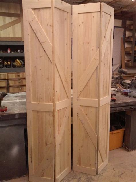 If there is one thing i have learned about diy is you don't have to settle for boring spaces. Bi-Fold Barn Doors Replace your Existing Louvered Laundry Room Doors! | Bifold barn doors ...