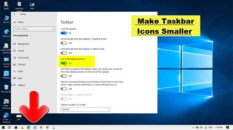 How To Use Small Taskbar Buttons In Windows 10 Technobezz All In One