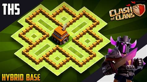 Clash Of Clans Town Hall 5 Base - Defence Town Hall 5 Map