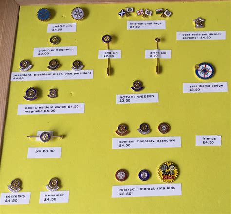 Rotary Lapel Badges Salisbury Rotary Club
