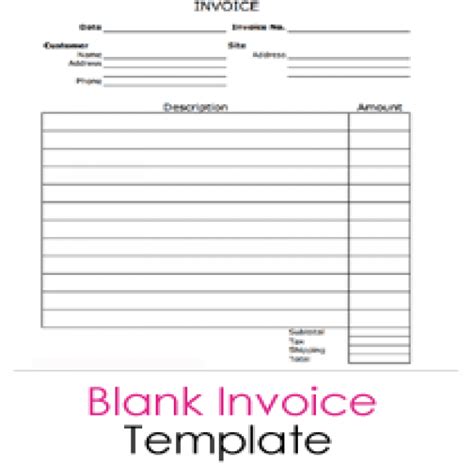 Blank Invoice Template Pdf Edit Fill Sign Online Handypdf Free
