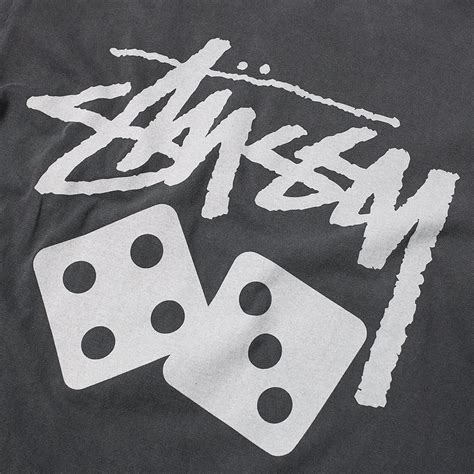 Stussy Pigment Dyed Dice Tee Black End