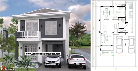 Home Design 10x16m With 3 Bedrooms House Idea 01f 3 Bedroom Bungalow