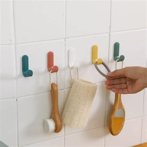 Self Adhesive Wall Hook Plastic Kitchen Bathroom Towel Rag Etsy