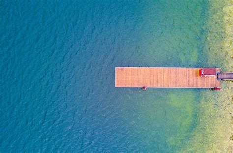 4521678 Pier Trees Aerial View Water Nature Wallpaper