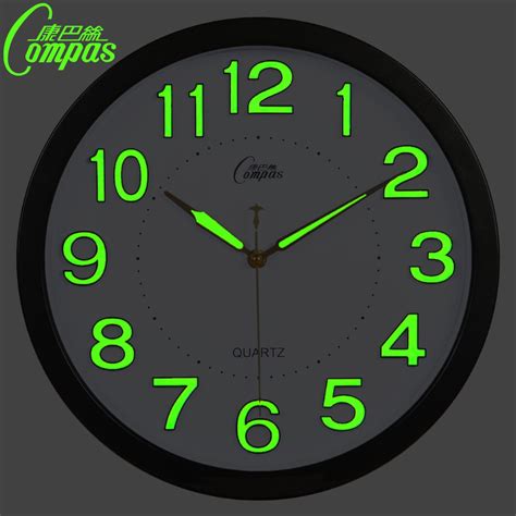 Yet, this does not mean you need to opt out of getting a wall clock completely. 14 inch glow in the dark wall clock modern design with ...