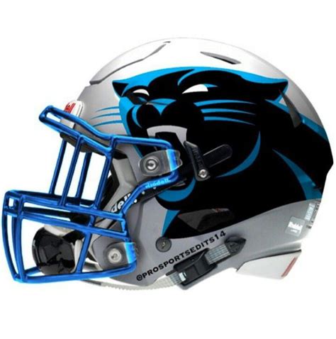 Go Panthers Football Helmets Cool Football Helmets Carolina