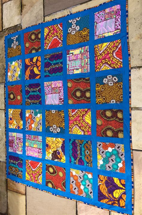 African Quilt Made With Wax Prints X Quilts African Quilts Quilt Making