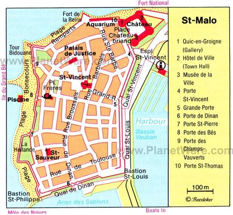 St Malo France Map Recana Masana