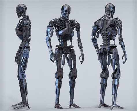 Artstation T 800 Alex Vasin Terminator Movies Futuristic Robot