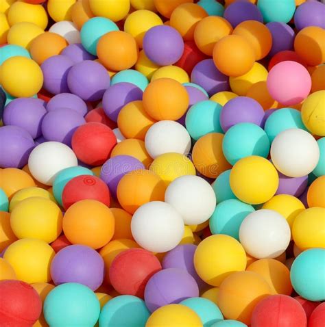Multi Colored Balls In A Children S Attraction Stock Image Image Of