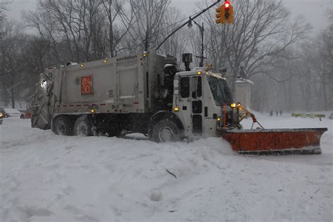Prospect Park West Garbage Truck Snow Plow Carol Vinzant Flickr