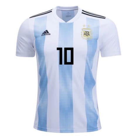 Adidas Youth Argentina Lionel Messi 10 Jersey Home 1819