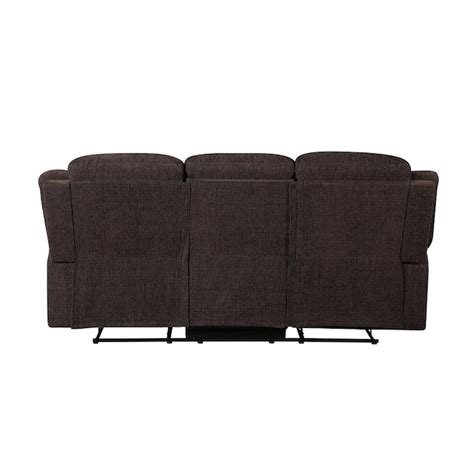 Acme Furniture Madden 79 In Modern Brown Chenille 3 Seater Reclining