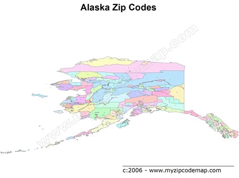 Alaska Zip Code Maps Free Alaska Zip Code Maps