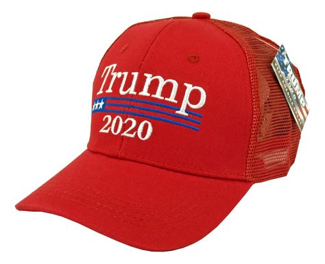 12 Pc Trump 2020 Adjustable Trucker Hat Assorted Colors