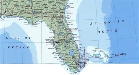 Large Detailed Roads And Highways Map Of Florida State With All Cities