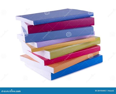 Stack Of Colorful Books Stock Photo Image Of Multicolor 28193442