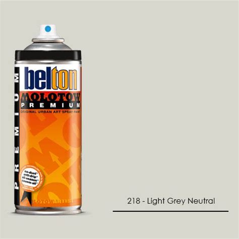 218 Light Grey Neutral Aerosol Spray Paint Satin Semi Gloss Finish