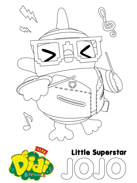 Mewarna Printable Didi And Friends Coloring Pages Rob