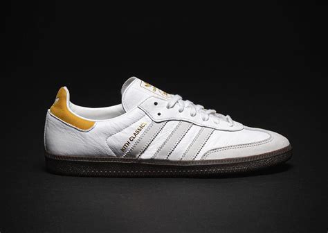 The Kith X Adidas Samba White Yellow Keeps Things Classic Sneaker News