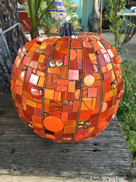 Mosaic Pumpkin Halloween By Naomi Craig Mosaic Designs Mosaic