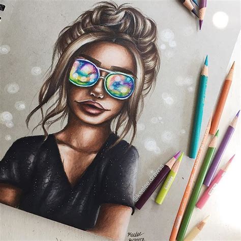 Girl Sunglasses Drawing Drawing People Girl With Sunglasses Cartoon Girl Drawing