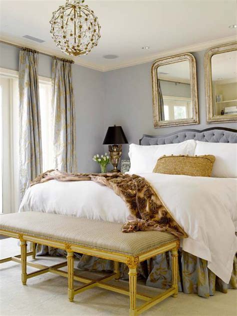 Friday Favorites Grey And Gold Glamorous Bedroom Design Glamourous