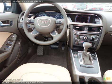 The 2013 audi a4 is offered only as a sedan, though there is an a4 allroad wagon that is covered in a separate review. Velvet Beige/Moor Brown Interior Dashboard for the 2013 ...