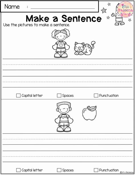 First Grade Handwriting Practice Sentences Free Thekidsworksheet