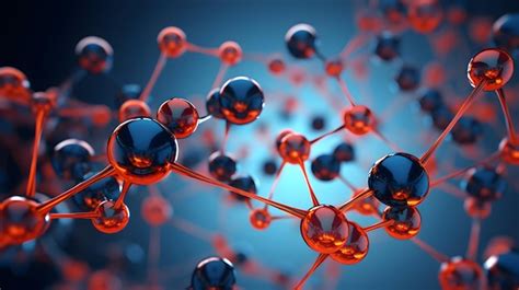 Premium Ai Image Abstract Molecular Structure