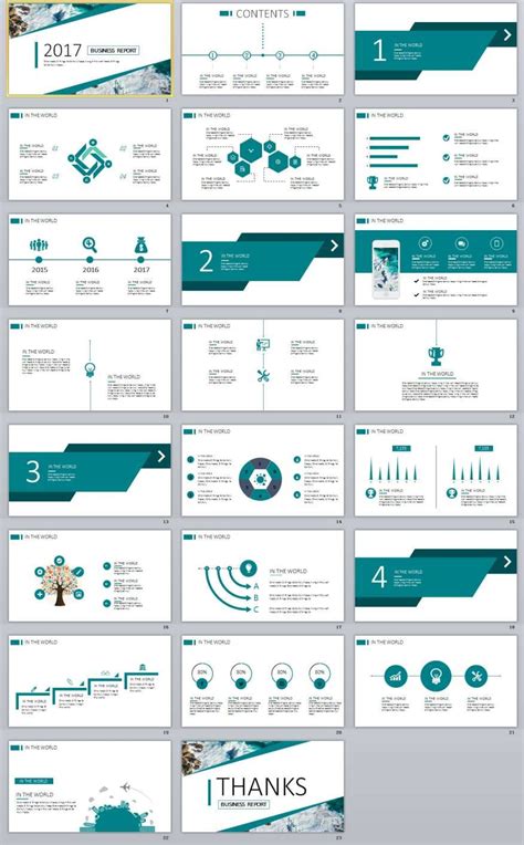 23 Blue Business Chart Report Powerpoint Templates Powerpoint Design