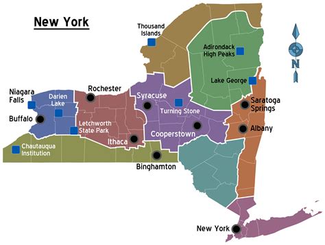 Map Of New York Overview Mapregions Online Maps